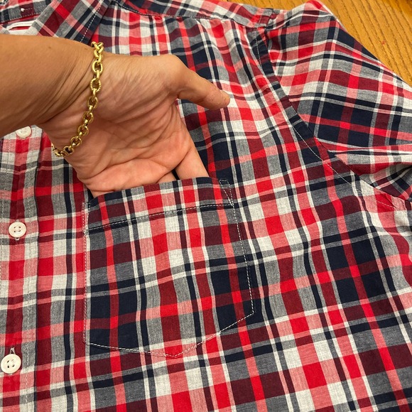 Old Navy Checked Shirt Men Sz L slightly used - Picture 5 of 7